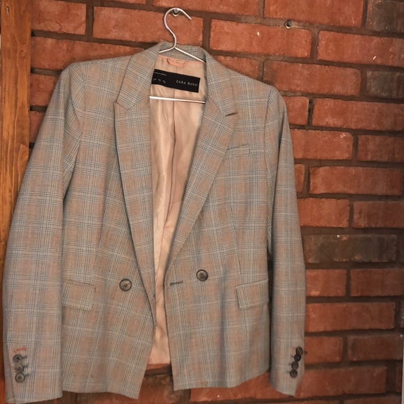Zara | Plaid Gray blazer | Size Small/26